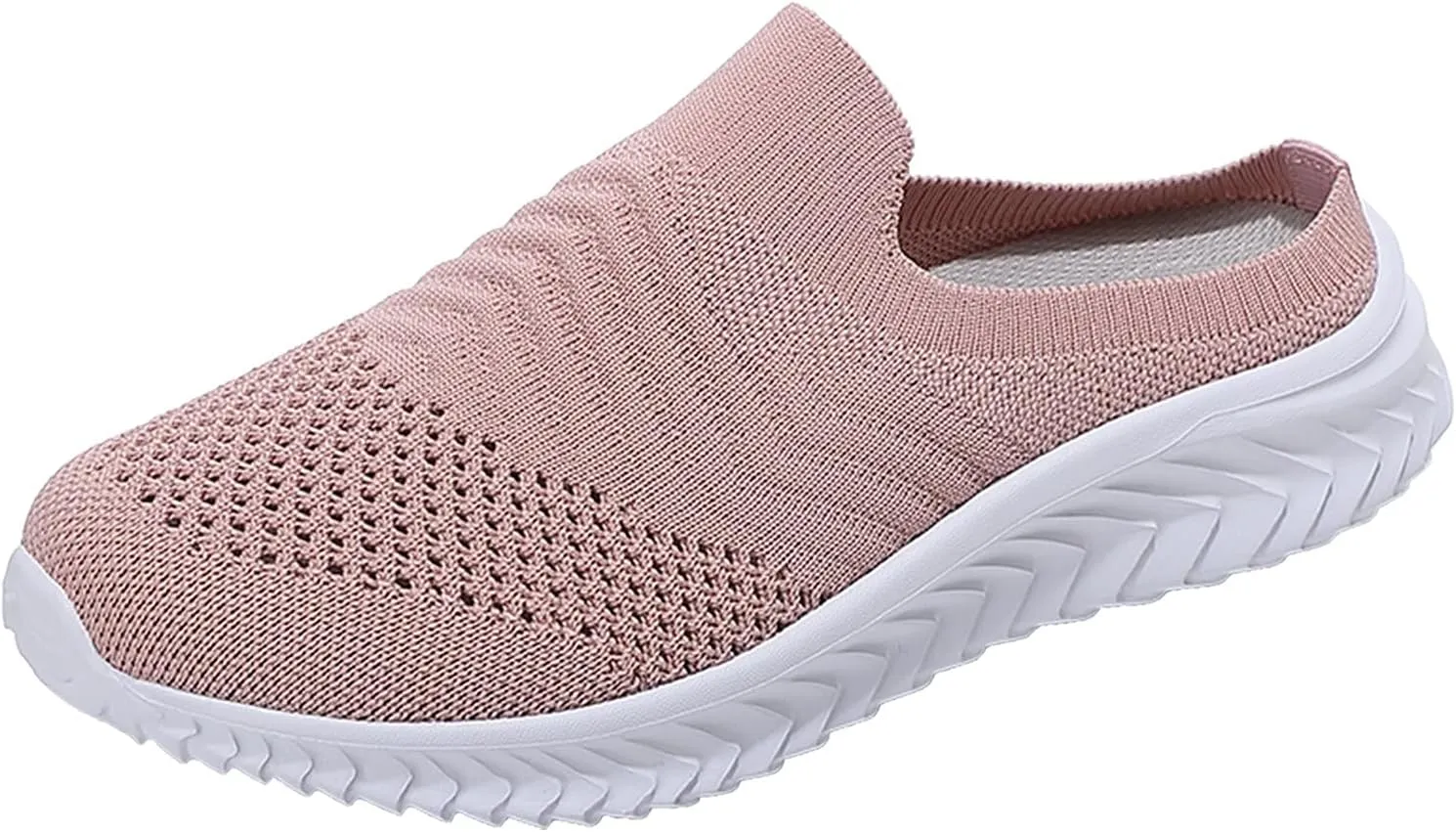 Women's Slip-on Mule Sneakers Lightweight Non Slip Work Shoes Women Flat Feet Men's Shoes Casual White Sneakers White Tennis Shoe White Loafers