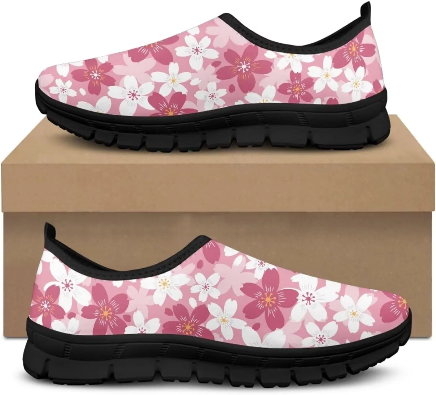Women's Slip On Walking Shoes Anti Slip Casual Running Stylish Mesh Lightweight Sneakers