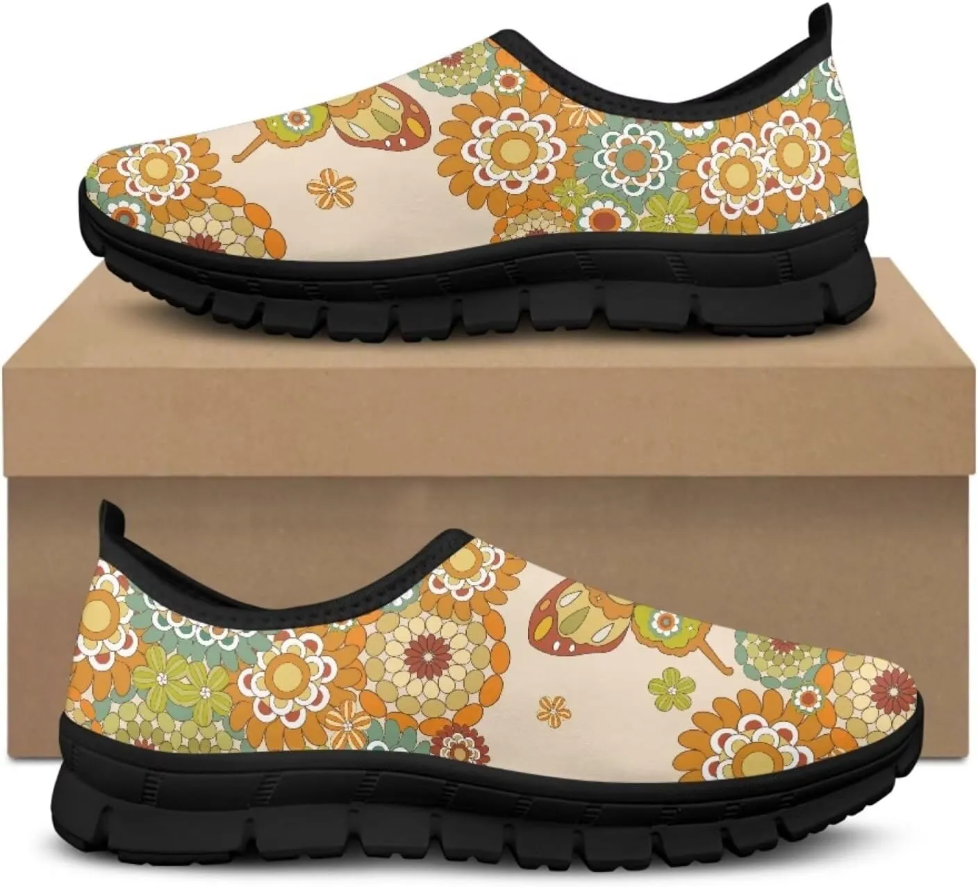 Women's Slip On Walking Shoes Anti Slip Casual Running Stylish Mesh Lightweight Sneakers