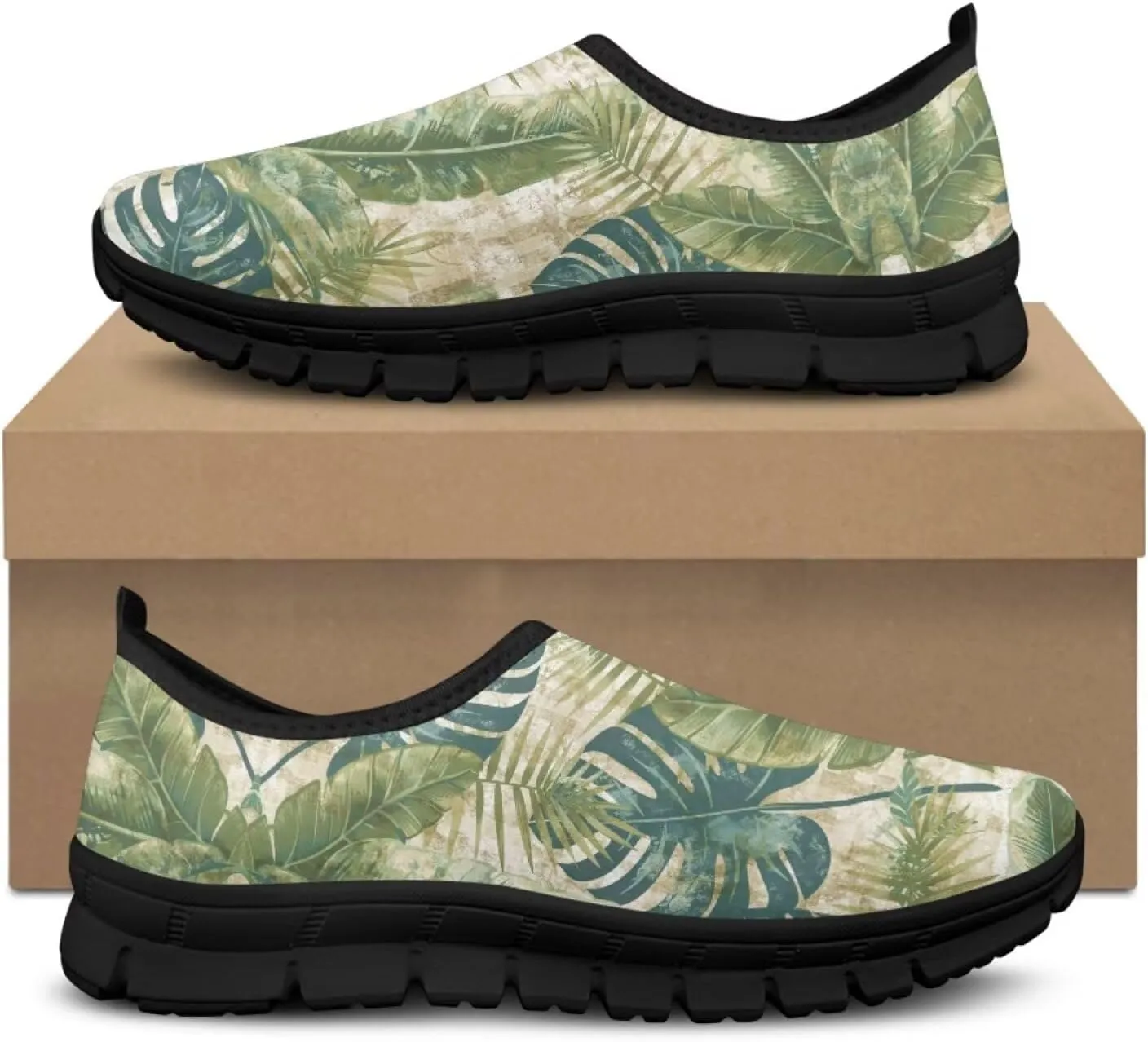 Women's Slip On Walking Shoes Anti Slip Casual Running Stylish Mesh Lightweight Sneakers