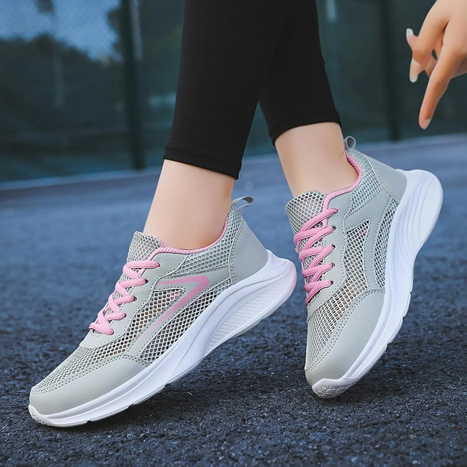 Women's Sneakers Running Shoes Lightweight Tennis Shoes Non Slip Workout Breathable Comfortable Walking Shoes