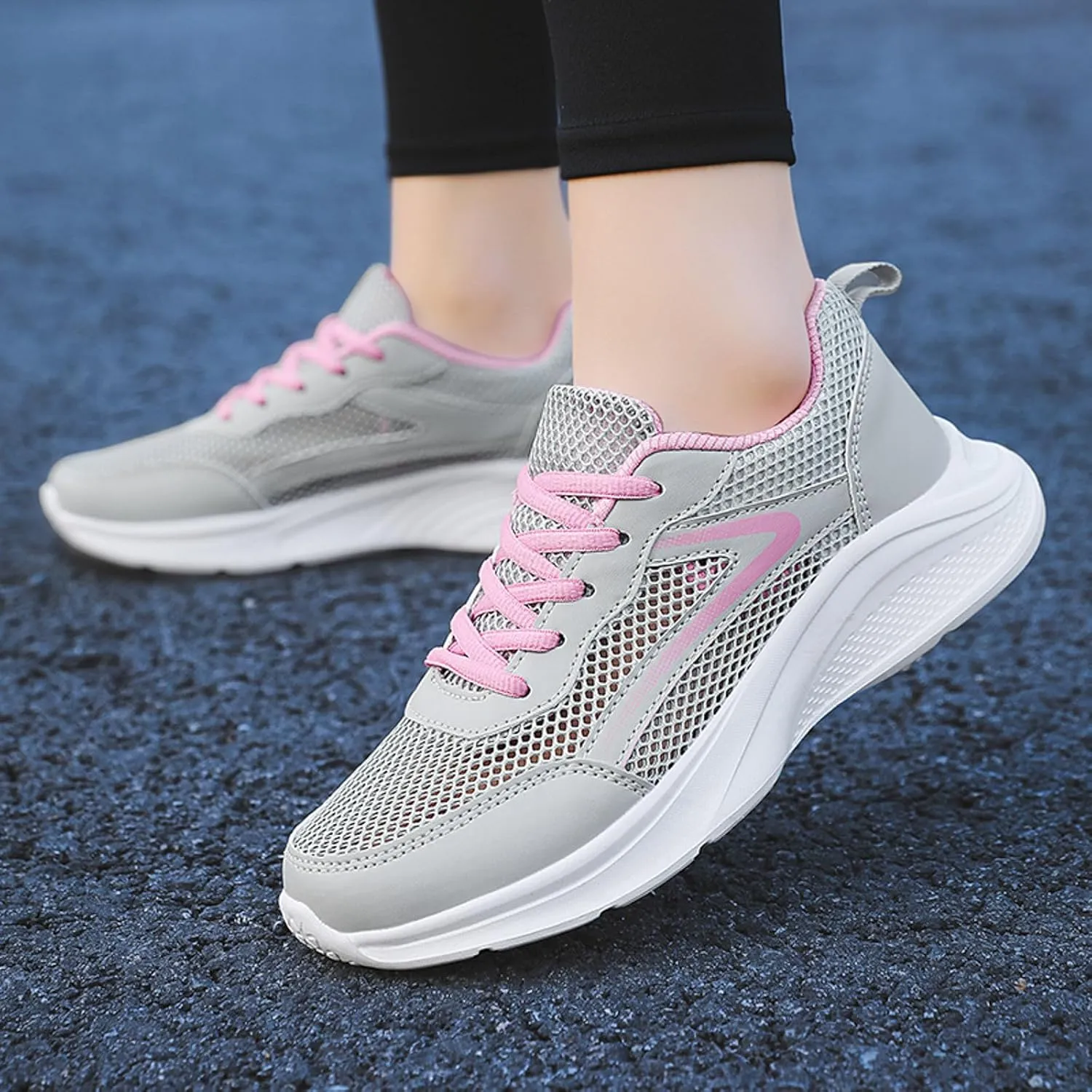 Women's Sneakers Running Shoes Lightweight Tennis Shoes Non Slip Workout Breathable Comfortable Walking Shoes