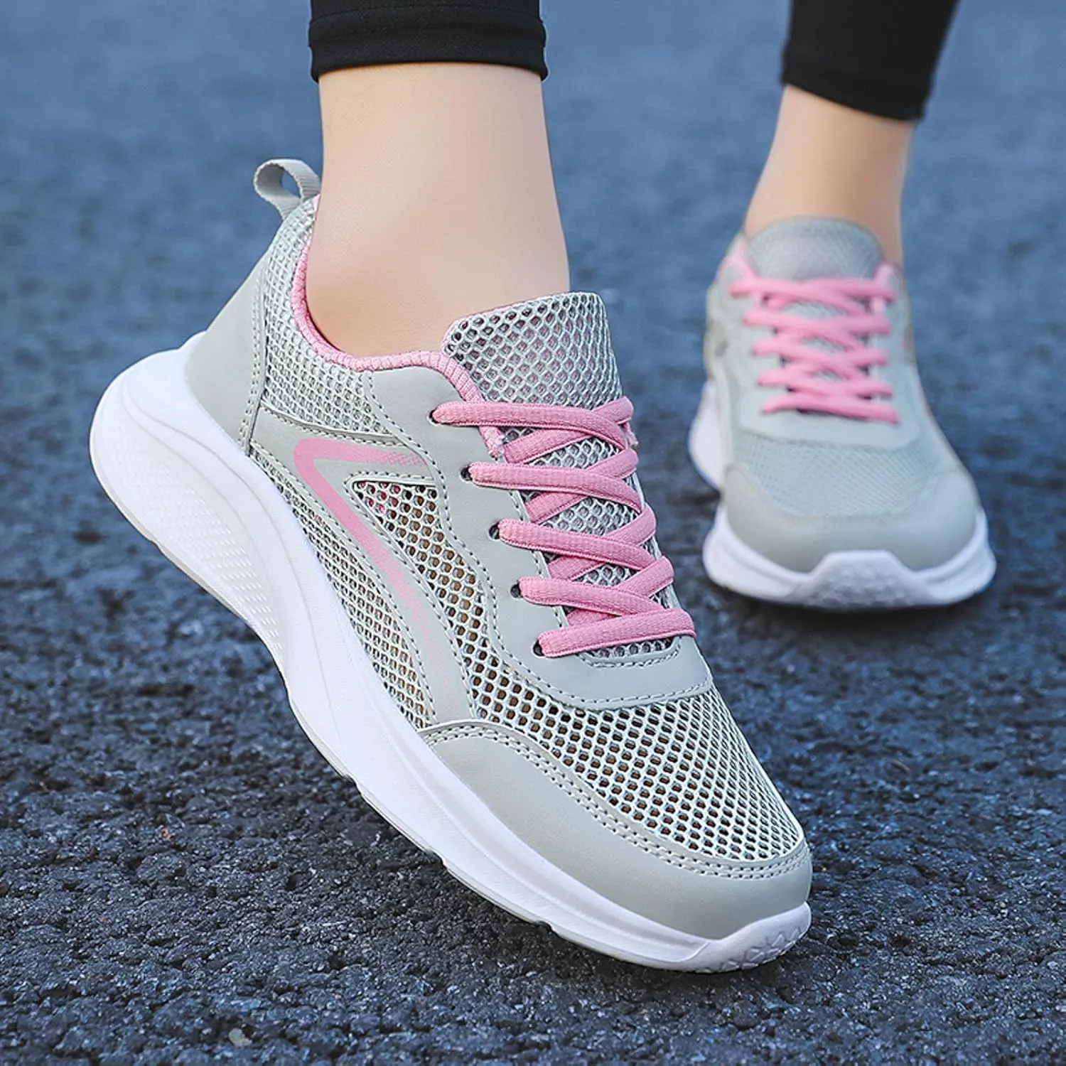 Women's Sneakers Running Shoes Lightweight Tennis Shoes Non Slip Workout Breathable Comfortable Walking Shoes