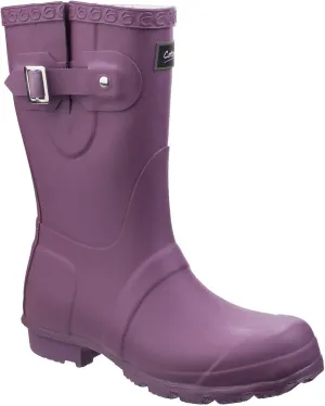 Womens/Ladies Windsor Short Waterproof Pull On Rain Boots (5 US) (Purple)