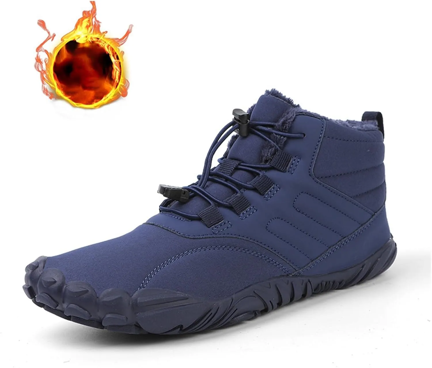 Work Boots for Men Cowboy Style Hiking Sneakers Shoes with Fur Lined Working Shoes for Women Wide Width Waterproof Platform Shoes Work Hike Grounded Footwear