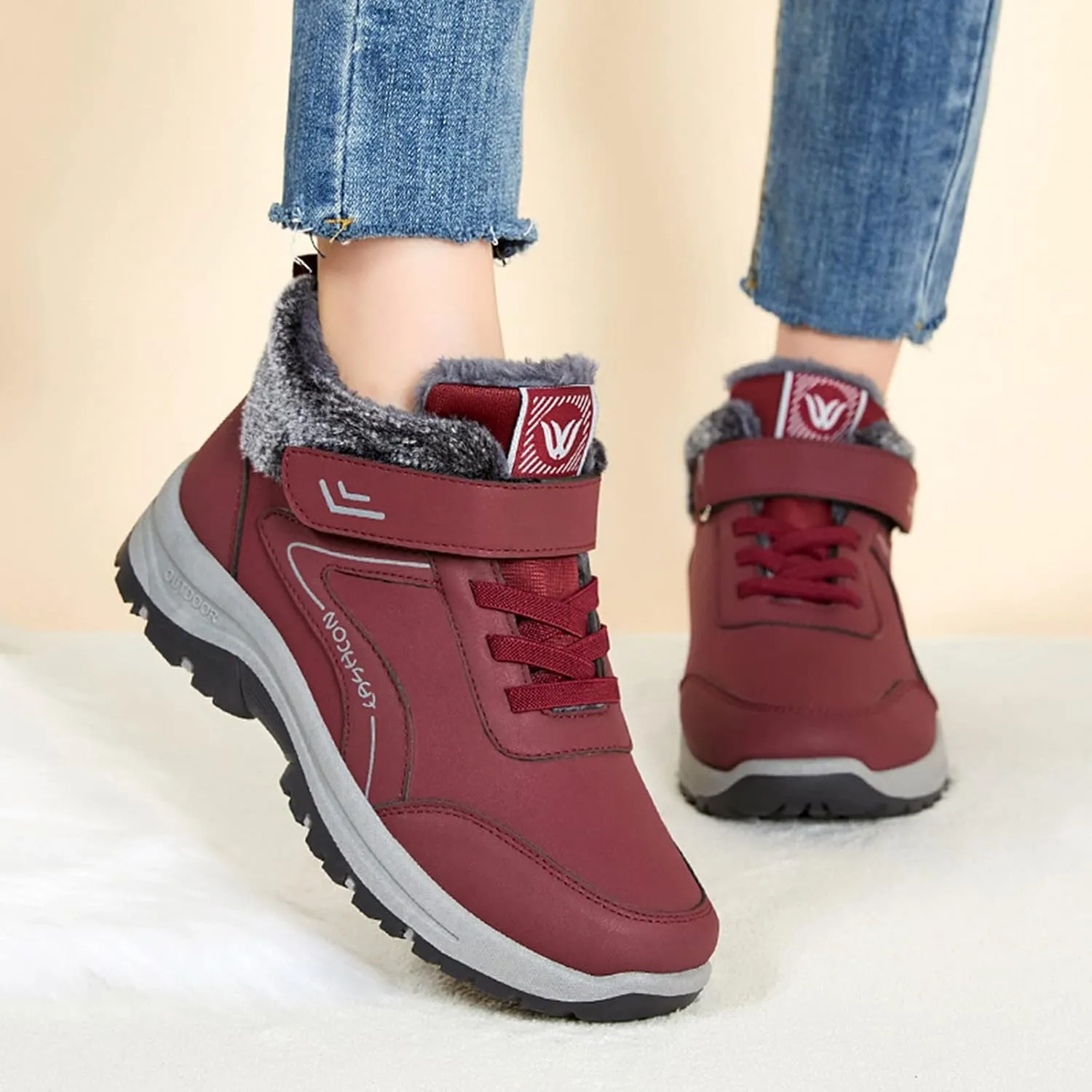 Work Boots for Men Slip On Hiking Sneakers Comfortable Warm Womens Working Shoes Business Casual Outdoor Botas Waterproof Soft Toe Work Hike Grounded Footwear