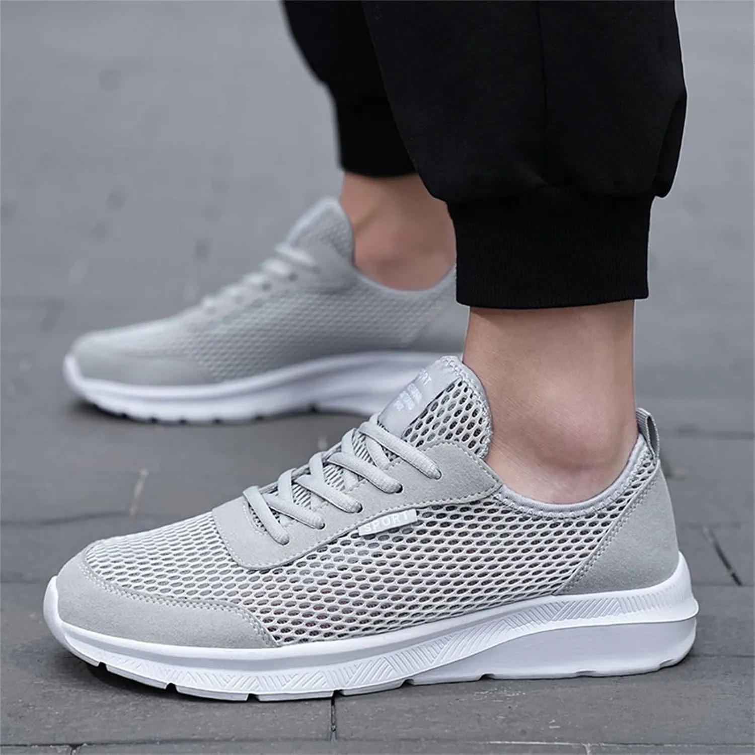 Workout Athletic Sport Shoes for Men Breathable Mesh Comfortable Tennis Shoe Men's Stylish Lightweight Sneakers