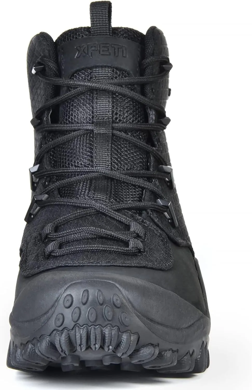 XPETI Mens Bravo Leather Waterproof Military Tactical Boot