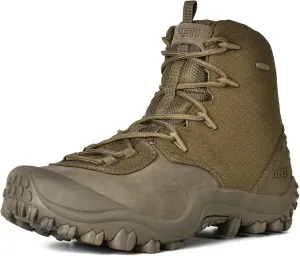 XPETI Mens Bravo Leather Waterproof Military Tactical Boot
