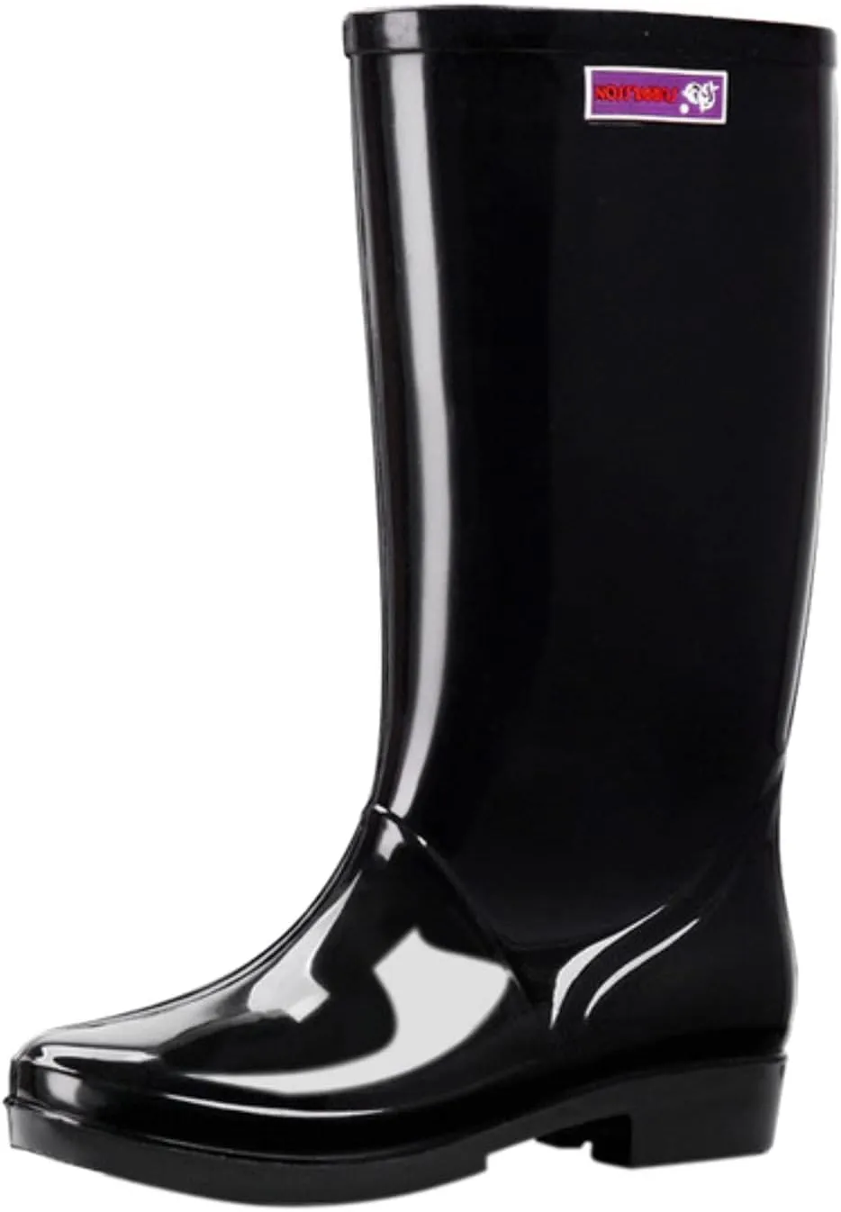 ZHOUYF Women Waterproof Rubber Rain Shoes PVC Non-Slip Garden Shoes Work Ankle Boots Mid Calf Rain Boots Outdoor Car Wash Footwear