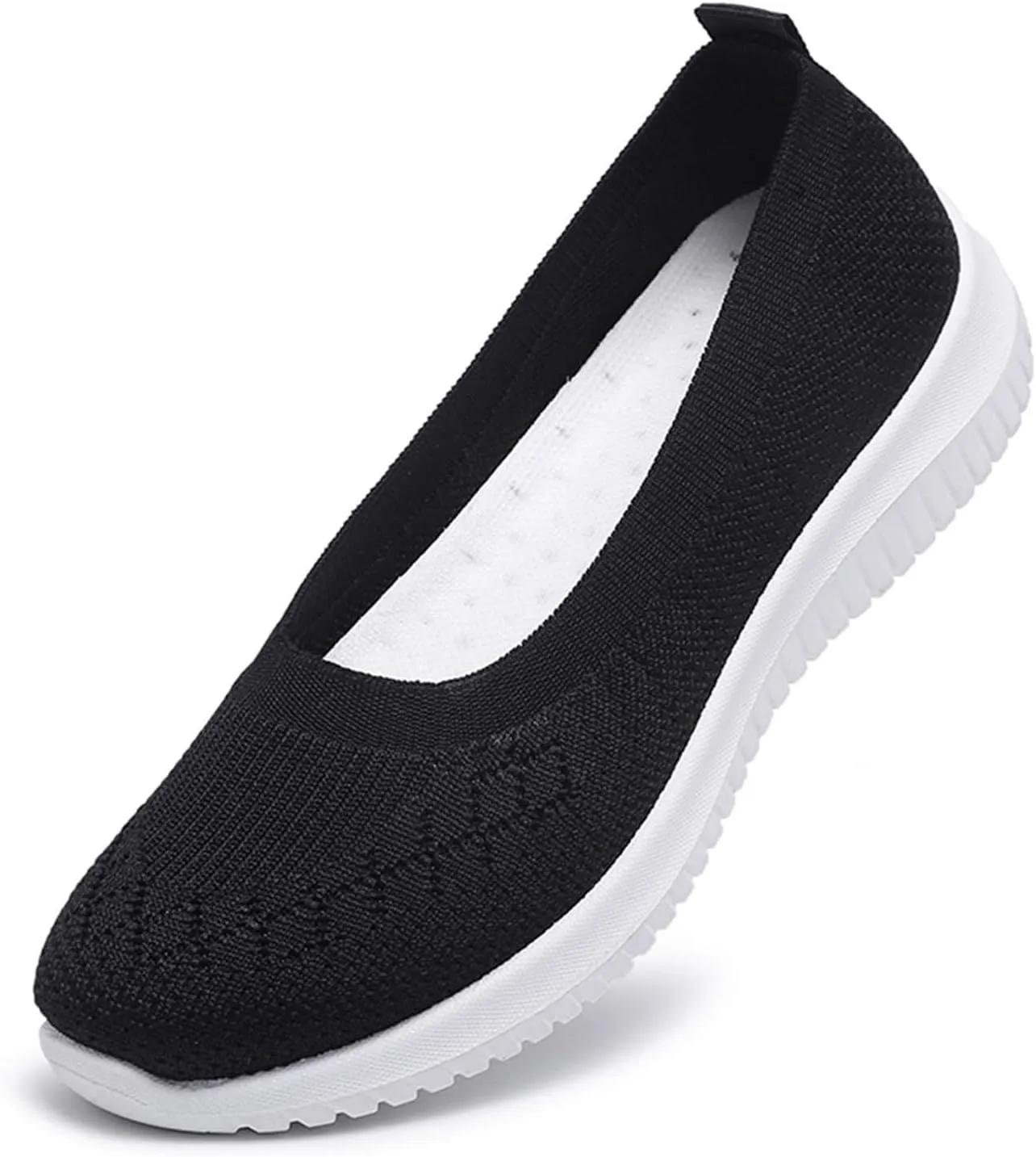 ZWRXW Sneakers for Women Walking Shoes Slip On Sneakers Non Slip Walking Breathable Mesh Work Casual Lightweight Tennis Workout Shoes Orthopedic Breathable Soft Shoe